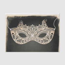 Papel De Seda Máscara de disfraz de perla verde vintage Sweet 16