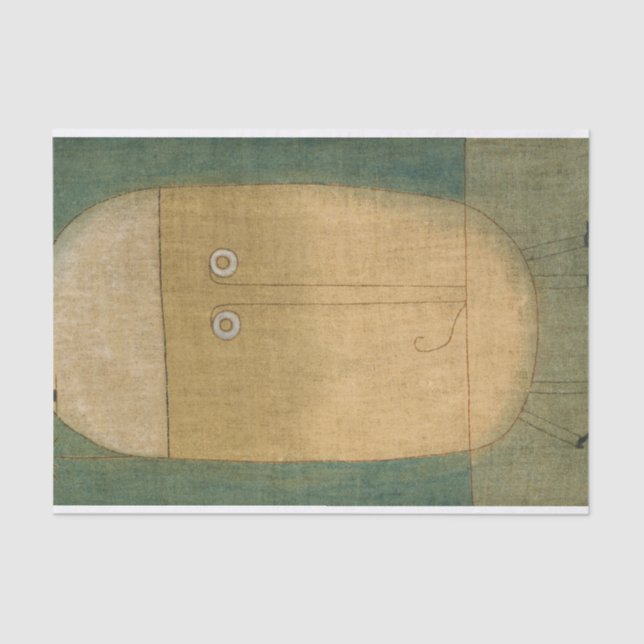 Papel De Seda Máscara de miedo de Paul Klee (Anverso)