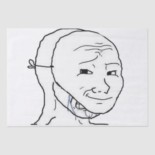 Papel De Seda máscara sonriente (Anverso)