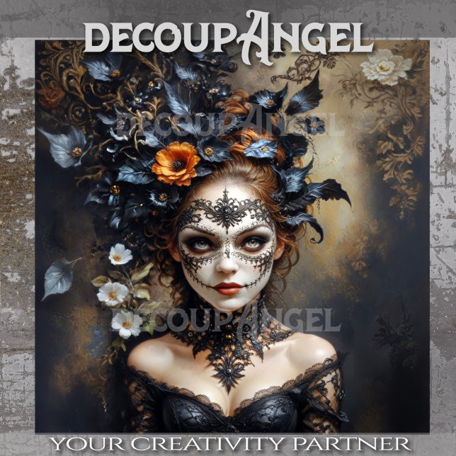 Papel De Seda Mascarada de Medianoche - Decoración de Elegancia  (Subido por el creador)