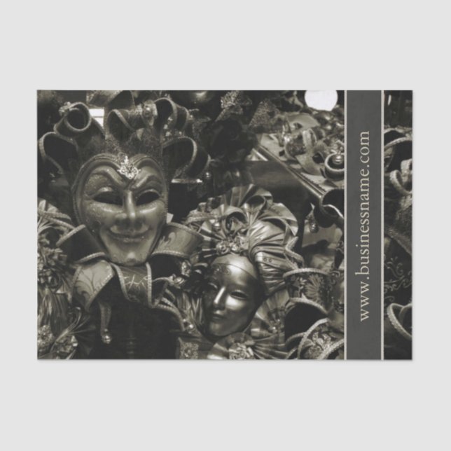 Papel De Seda Mascarada oscura (Anverso)