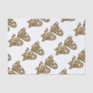 Papel De Seda Máscaras de teatro de comedia y tragedia