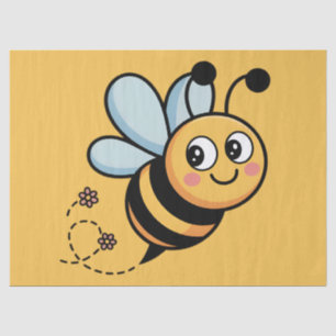 Papel De Seda Mascota de abeja infantil con rastro de puntos