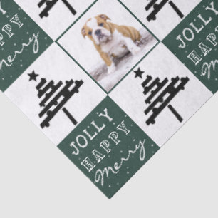 Papel De Seda Mascota de cachorros de perro lindo foto árbol de
