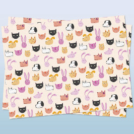 Papel De Seda Mascota suave animal