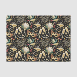 Papel De Seda Masquerade Roaring Twenties New Year Pattern