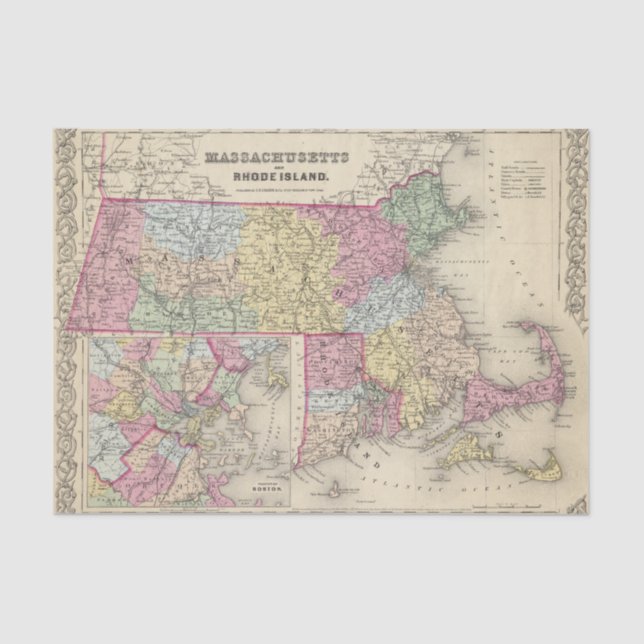 Papel De Seda Massachusetts y Rhode Island 2 (Anverso)