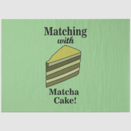 Papel De Seda Matcha Green Cake Food Funny