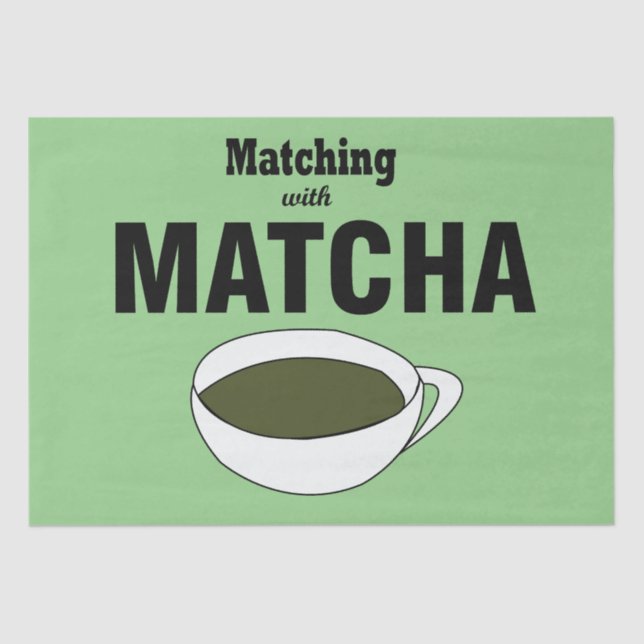 Papel De Seda Matcha Green Tea (Anverso)