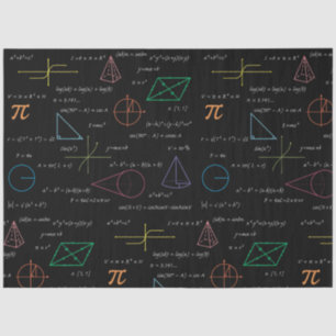 Papel De Seda Matemáticas coloridas Ecuaciones Math Formulas