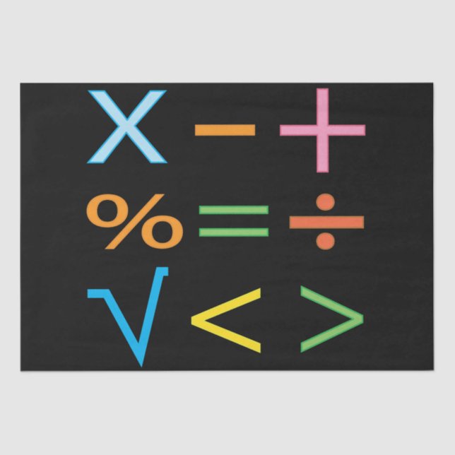 Papel De Seda Matemáticas Matemáticas Símbolo matemático (Anverso)