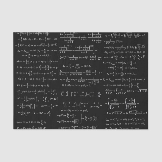 Papel De Seda Matemáticas Nº 01 (Anverso)