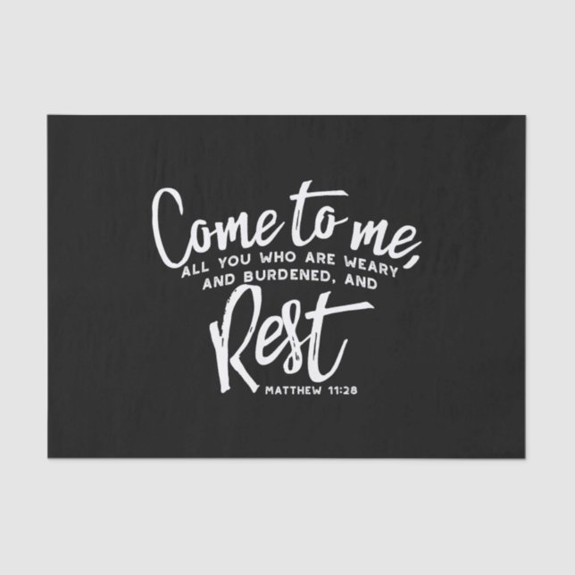 Papel De Seda Mateo 11 Verso de la Biblia (Anverso)