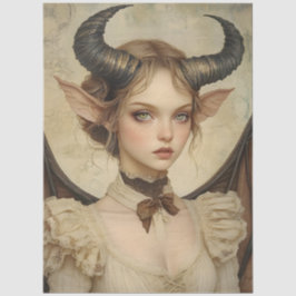 Papel De Seda Matiología gótica Nymph Fantasy Dragon