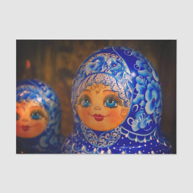 Papel De Seda Matryoshka Doll Tissue Paper (Anverso)