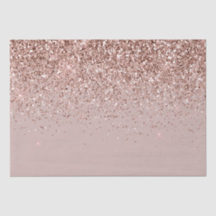 Papel De Seda Mauve Rosa Gold Purpurina Sparkle