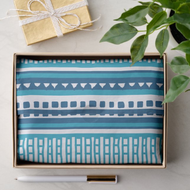 Papel De Seda MAZIPOODLES Striped Ribbed Knitting Pattern 088 B  (Regalo )