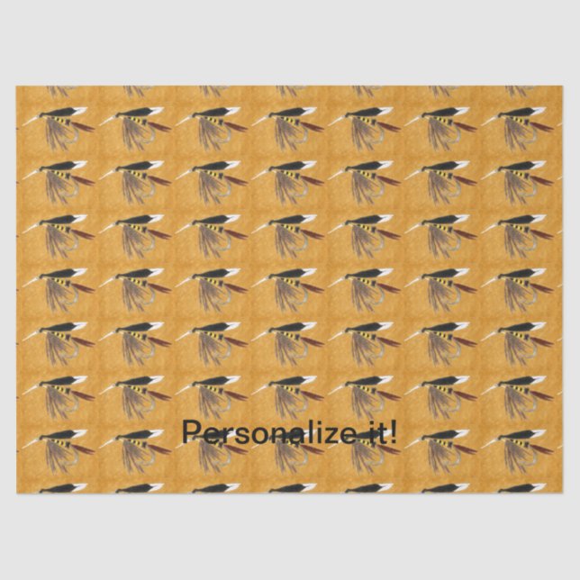 Papel De Seda "McGeanty" mosca mojada clásica, atado con mosca,  (Anverso)