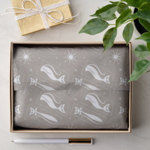 Papel De Seda MCM de Navidades modernos de gatos de estrella ató