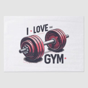 Papel De Seda Me encanta el gimnasio
