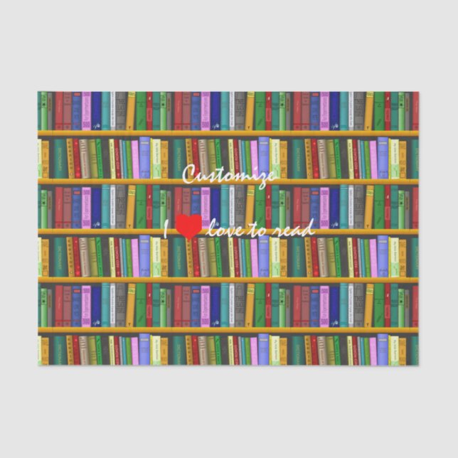 Papel De Seda Me encanta leer Books Thunder_Cove (Anverso)