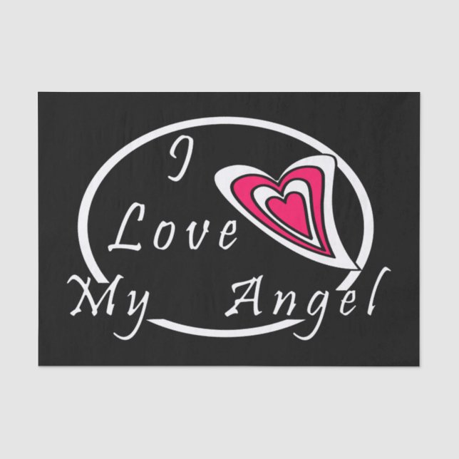 Papel De Seda Me encanta mi ángel (Anverso)