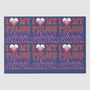 Papel De Seda Me encanta mi texano polaco Dziadzia