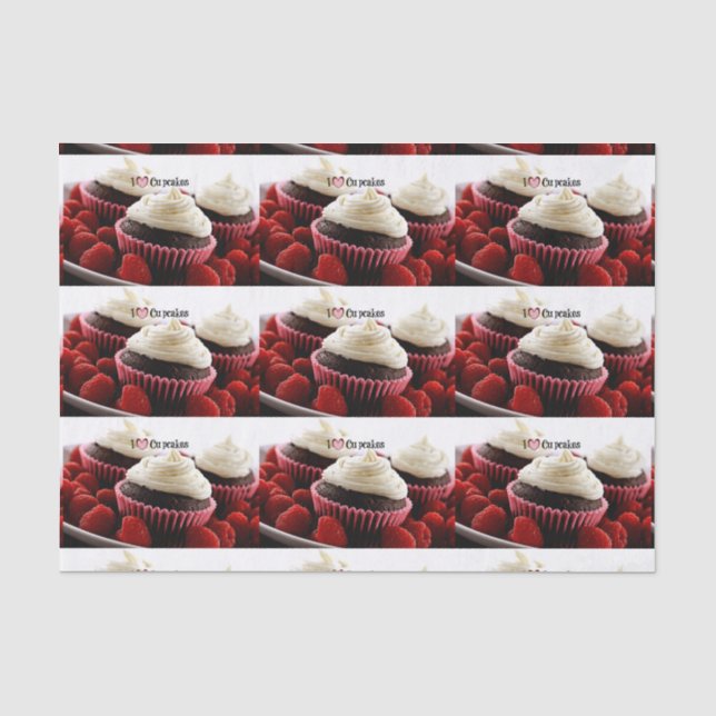 Papel De Seda Me encantan los pasteles (Anverso)