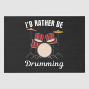 Papel De Seda Me gustaría estar en mi trabajo, dice el baterista