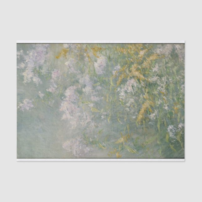 Papel De Seda Meadow flor de oro dorado de Twachtman (Anverso)
