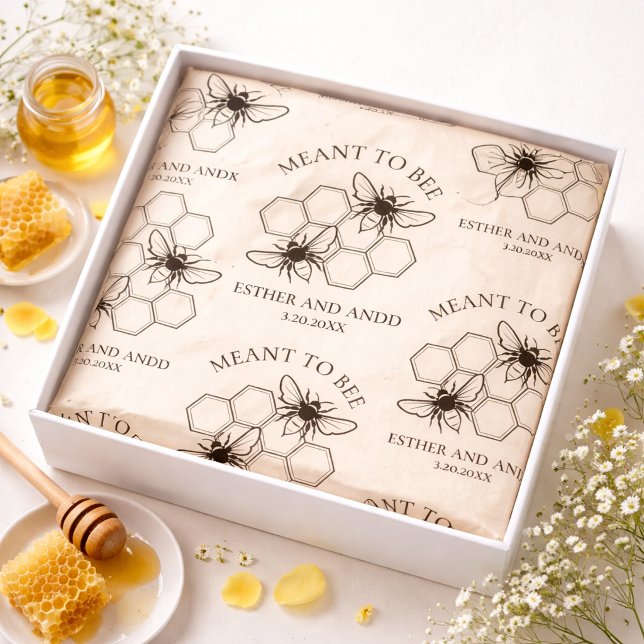 Papel De Seda Meant to Bee Honey Bee Wedding (Subido por el creador)