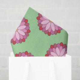 Papel De Seda Medallero asiático pastel rosado