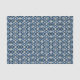 Papel De Seda Medallón del Patrimonio de la Prairie Azul Profund