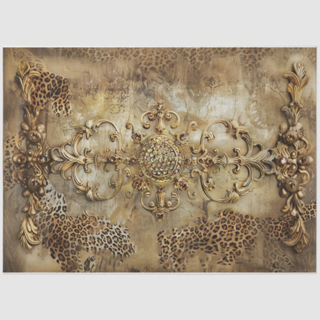 Papel De Seda Medallón del Viejo Mundo (Anverso)