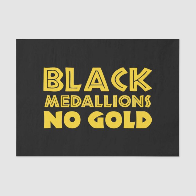 PAPEL DE SEDA MEDALLONES NEGROS SIN ORO (Anverso)