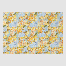 Papel De Seda Medallones y Rosas