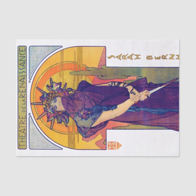 Papel De Seda Medea (Medee), Alphonse Mucha (Anverso)