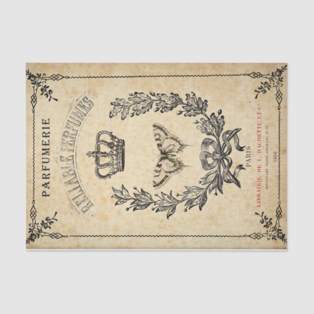 Papel De Seda Media Wreath francesa (Anverso)