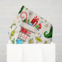 Medias de Navidad Vintage Retro