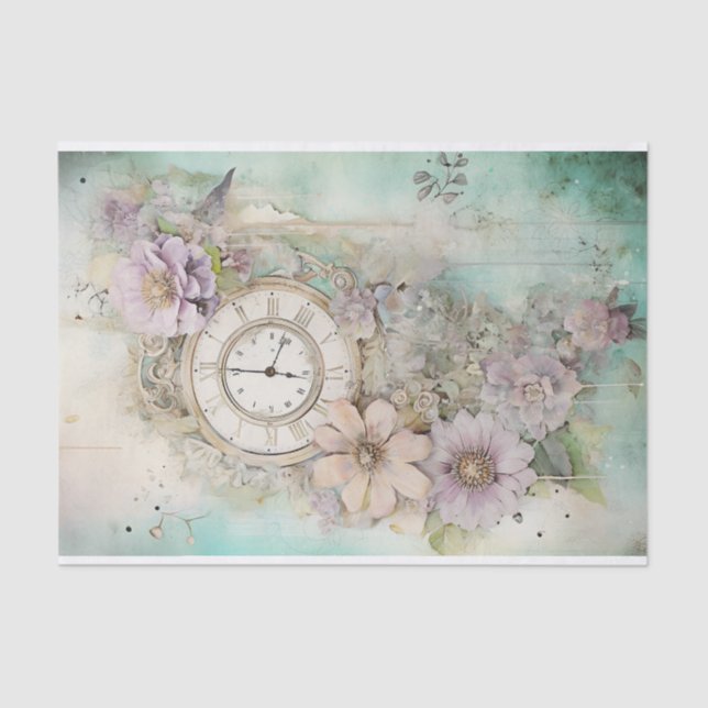 Papel De Seda Medios y reloj mixtos (Anverso)