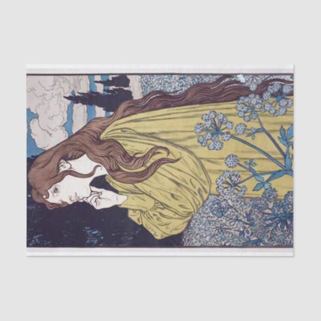 Papel De Seda Meditación de Eugene Grasset (Anverso)