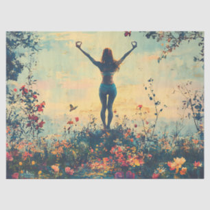 Papel De Seda Meditación Serena al Amanecer (1)