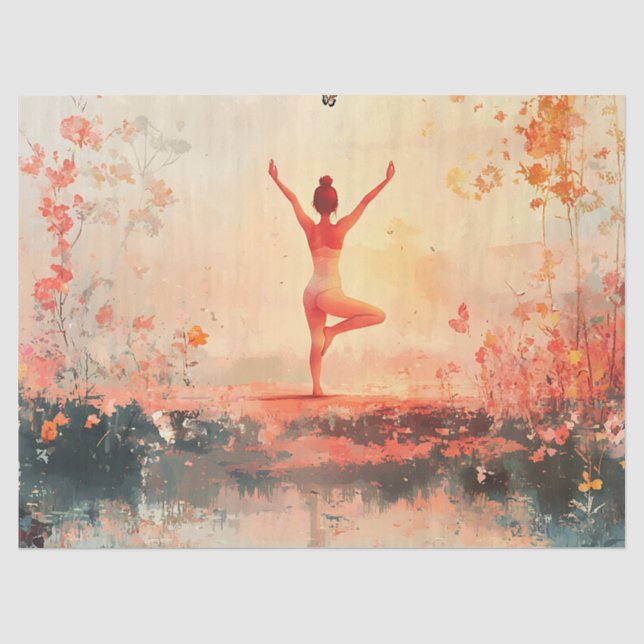 Papel De Seda Meditación Serena al Amanecer (7) (Anverso)