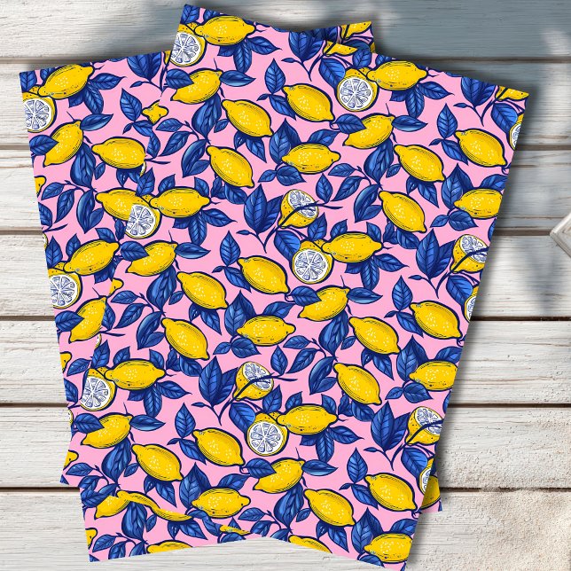 Papel De Seda  Mediterranean Lemon Botanical Tissue Paper (Subido por el creador)