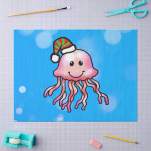 Papel De Seda Medusa de Dibujos Animados Festiva y Adorable