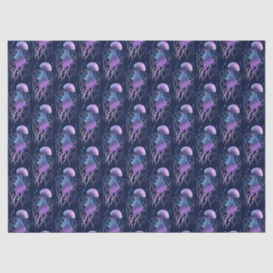 Papel De Seda Medusa Etérea Violeta Azul