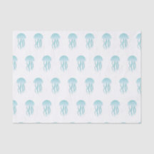 Medusas azules - papel seda