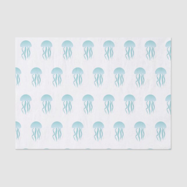 Papel De Seda Medusas azules - papel seda (Anverso)