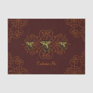 Papel De Seda Mehndi Ganesha (Rojo)