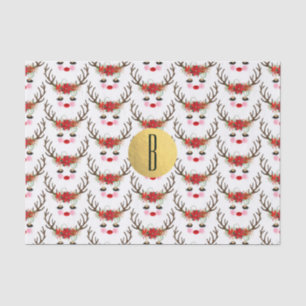 Papel De Seda Mejillas Rosadas Ojos Dorados Floral Reno Vacacion